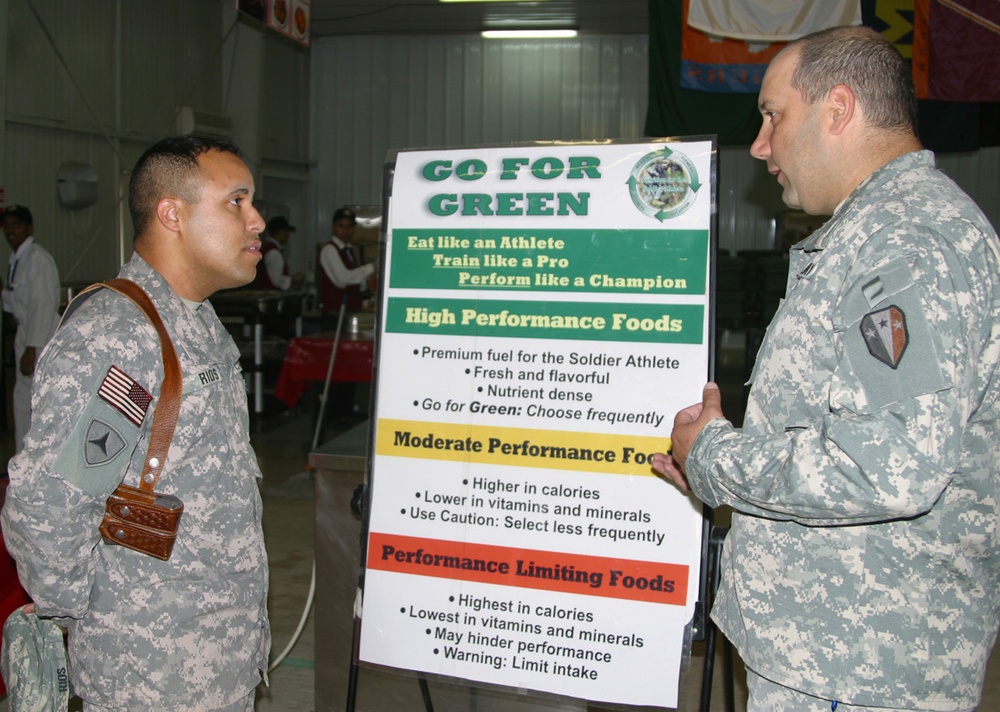 Bucca Dining Facility Team's Nutritional Program First in Iraq