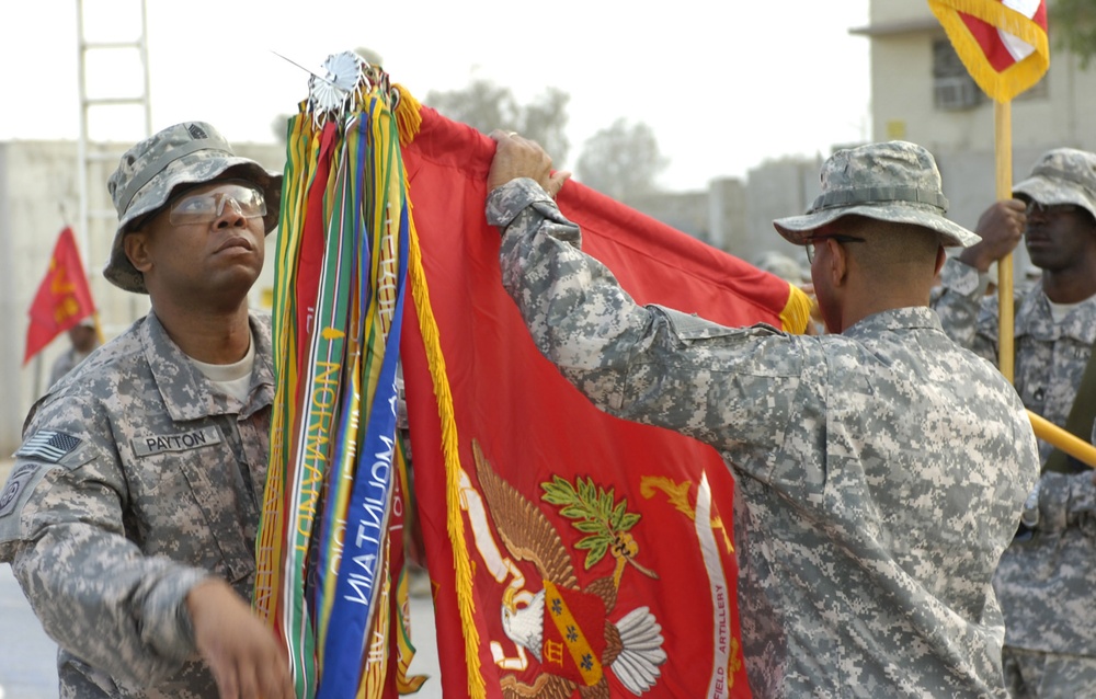 1st Battalion, 319th Airborne Field Artillery Regiment assumes responsibility at Forward Operating Base Rustamiyah