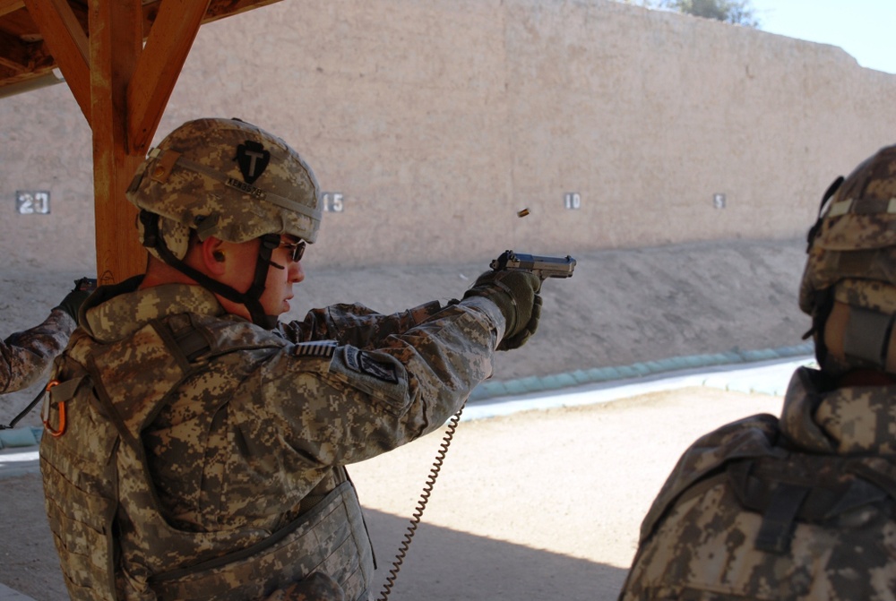 Arrowhead Soldiers conduct reflexive fire training