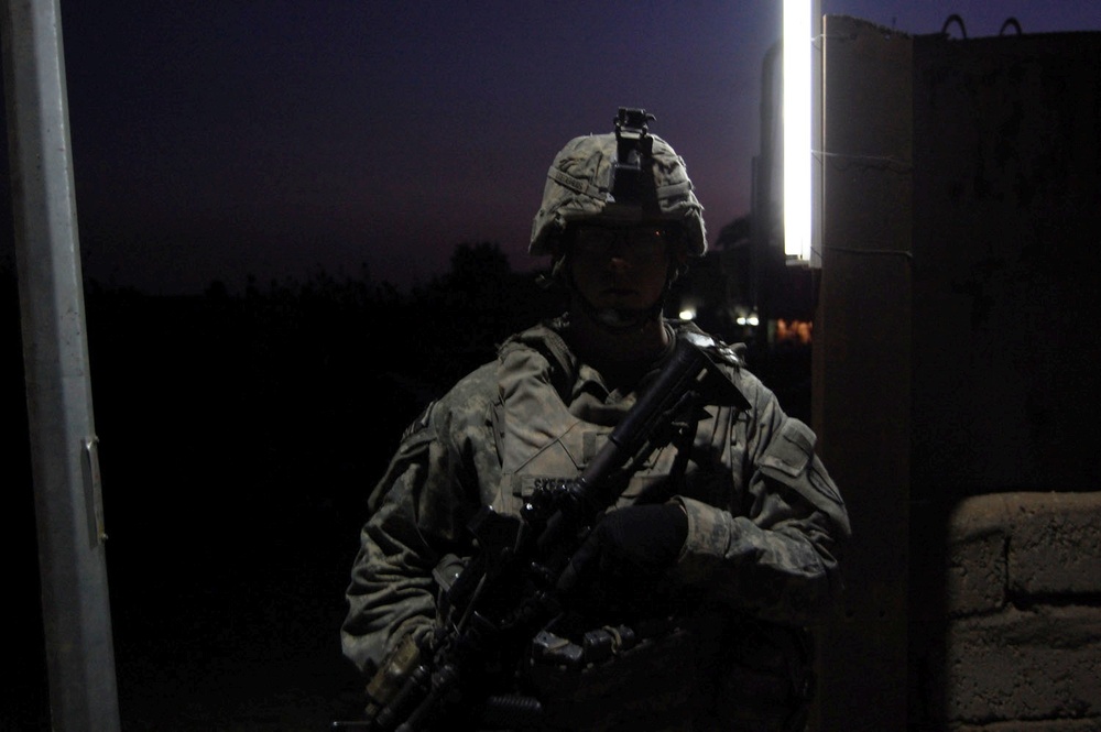 Wolfhounds keep Iraq safe at night