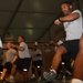 24th Finance Company 1st Sergeant crunches numbers one aerobic step at a time
