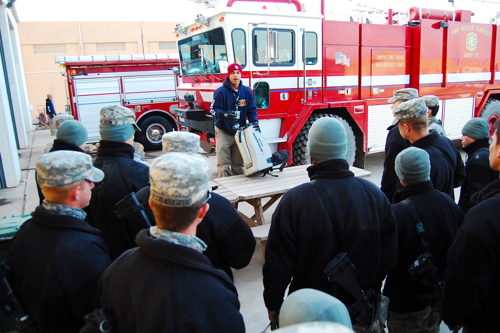 'Iron Eagle' Disabled Aircraft Recovery Team fine tunes fire fighting skills during training exercise
