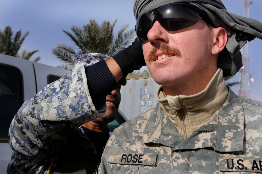 Blanket hand out in Basra, Iraq