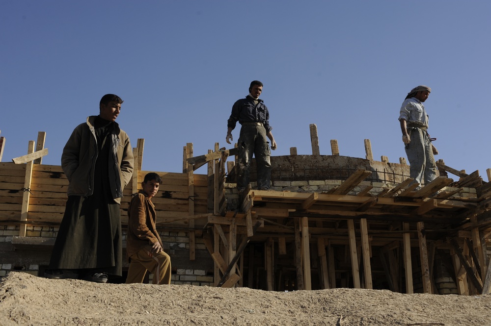 School Being Built in Afak, Iraq