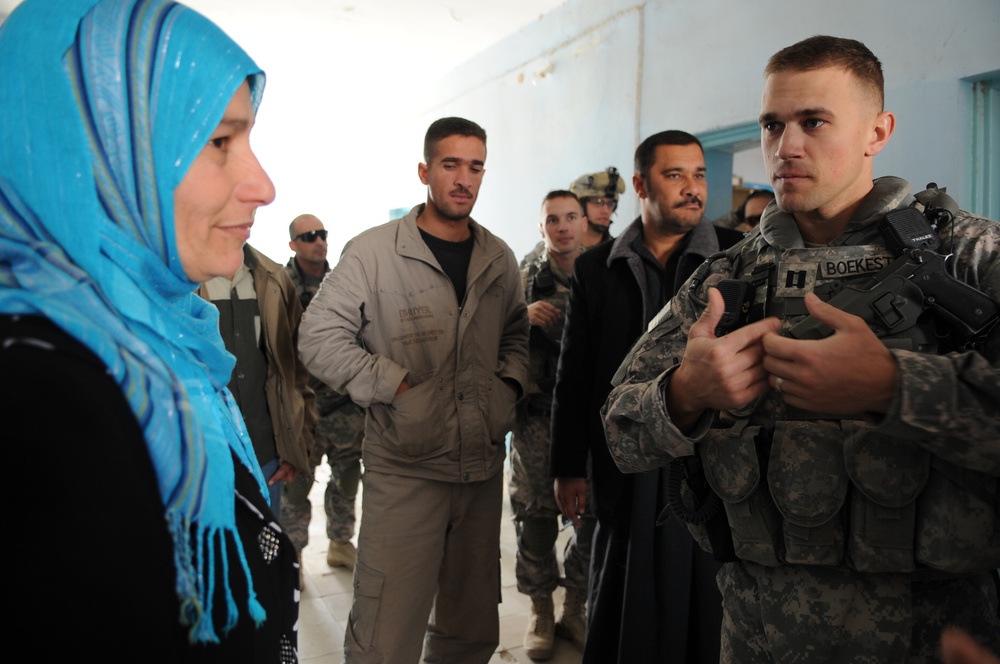 School visit in Samarra