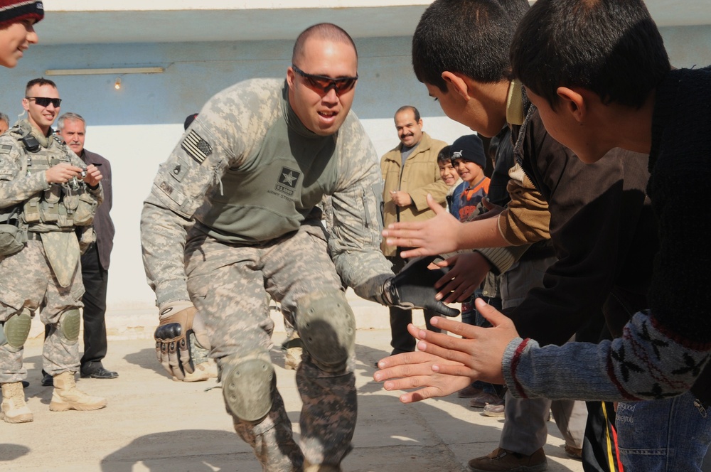 School visit in Samarra