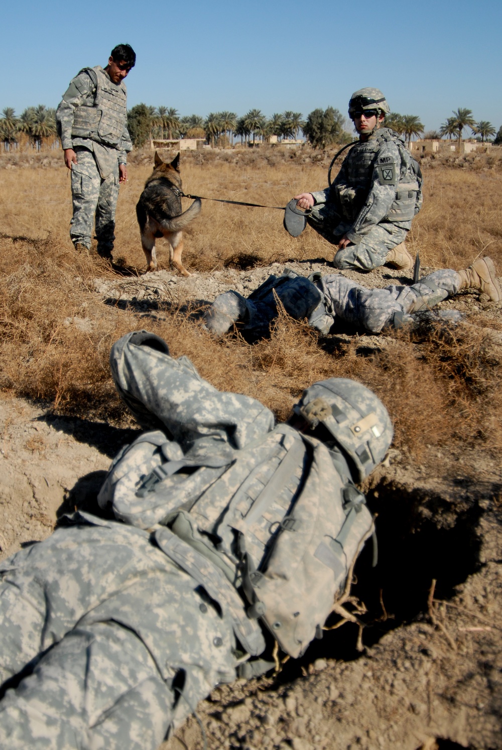 Roadside clearance near Forward Operating Base Kalsu