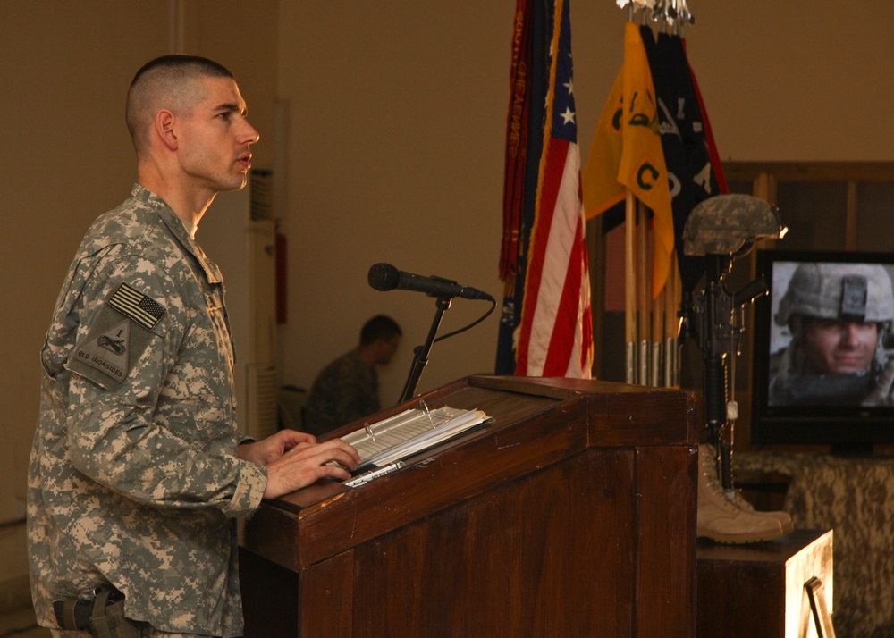 Task Force 1st Battalion, 6th Infantry Division memorializes Cpl. Tony Gonzales