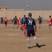 Soccer match at Taji