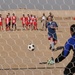 Soccer match at Taji