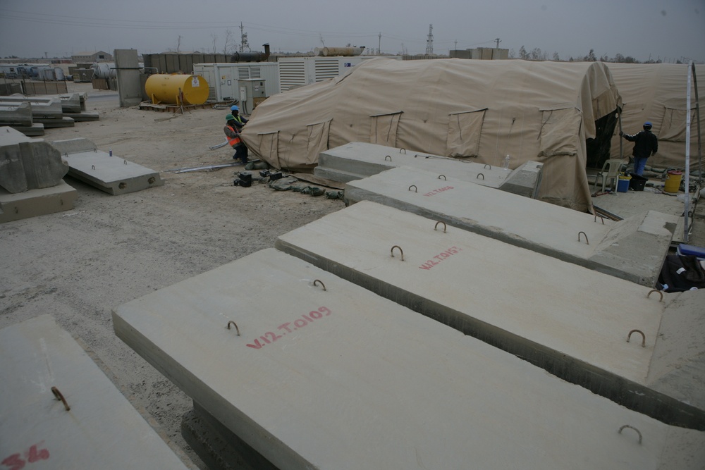 Contract company demilitarizes Camp Fallujah