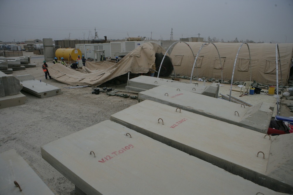 Contract company demilitarizes Camp Fallujah