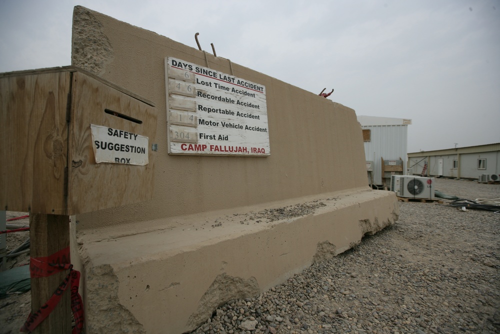 Contract company demilitarizes Camp Fallujah