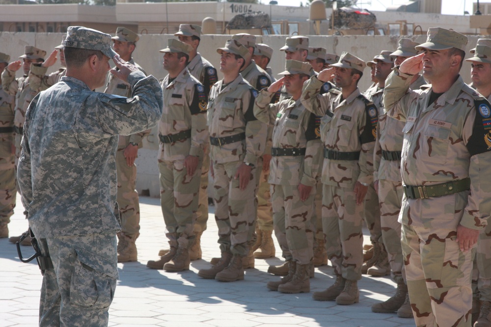 Appreciation ceremony for Azerbaijani soldiers