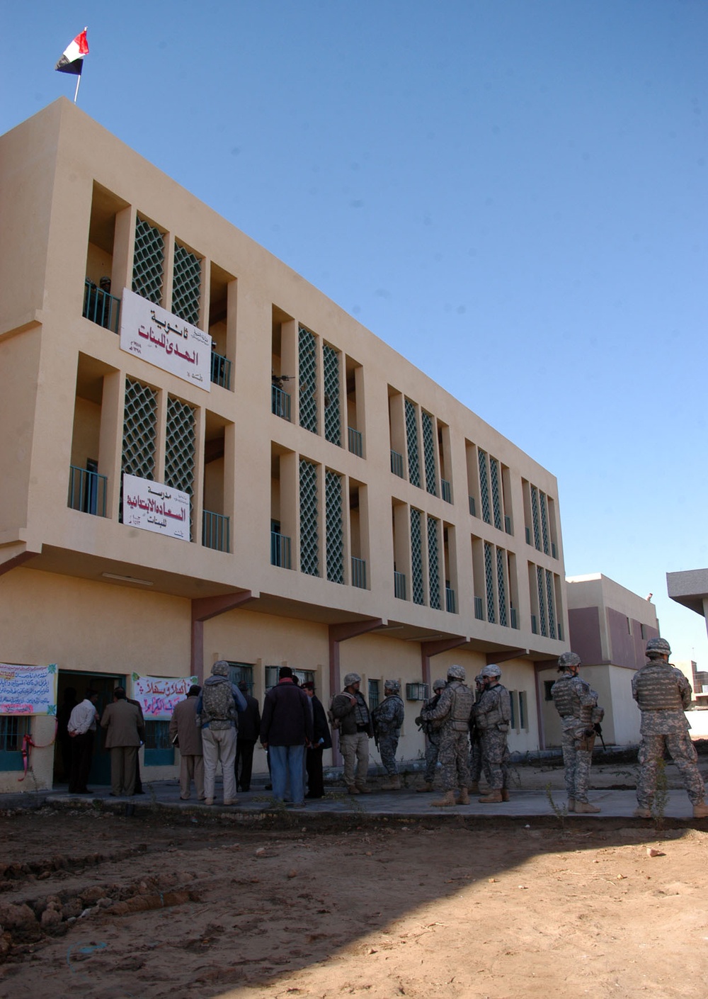 School opens despite past violence