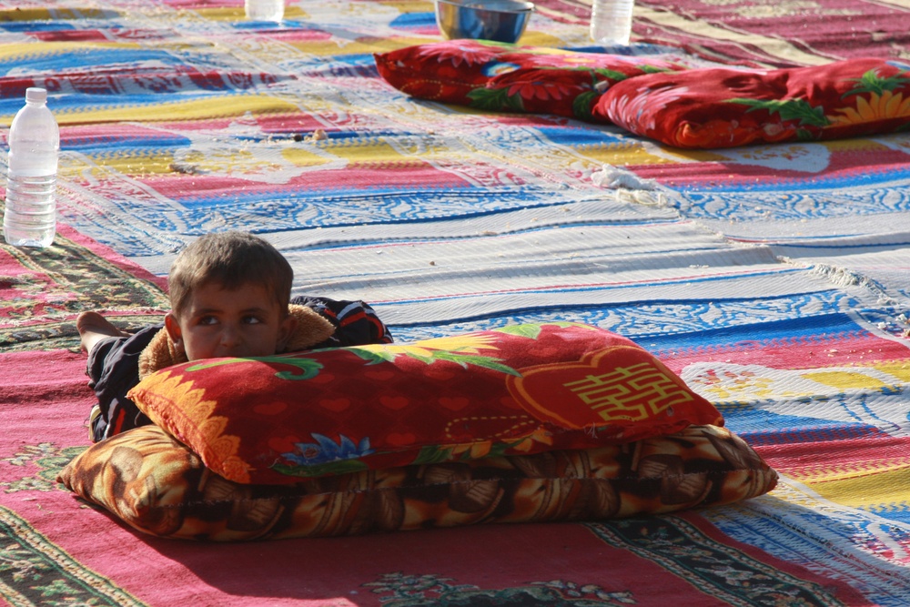 Soldiers Patrolling in Albo Hayat, Iraq