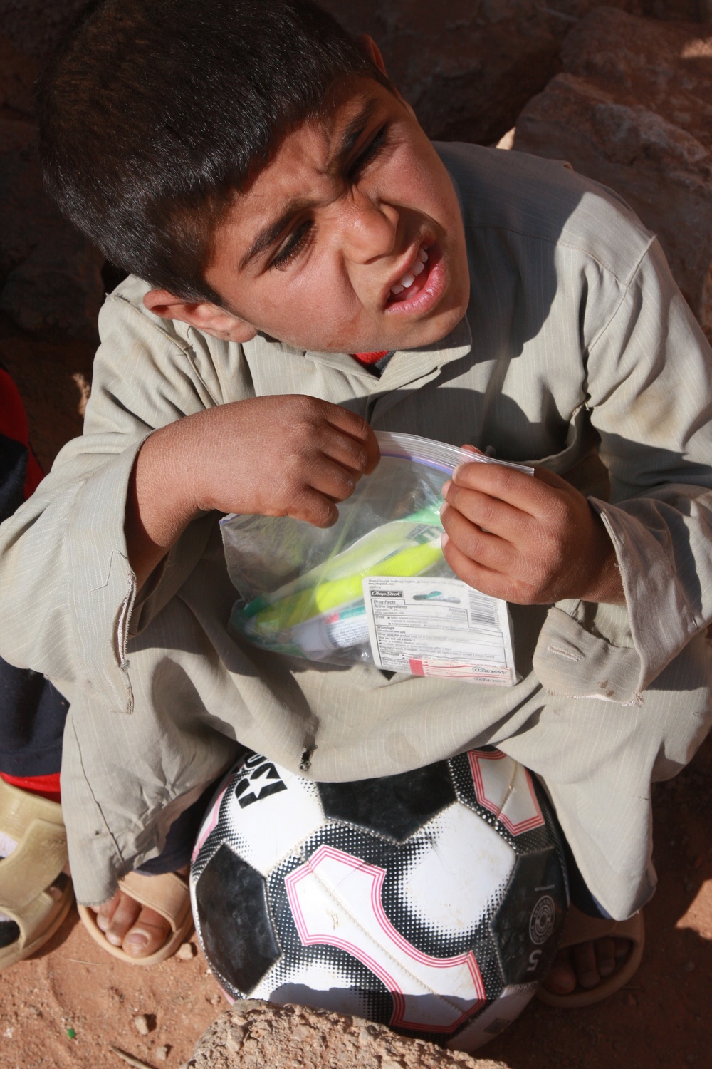 Soldiers Patrolling in Albo Hayat, Iraq