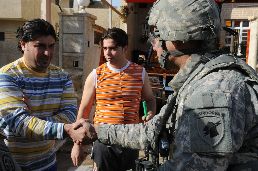 Joint Patrol in Eastern Baghdad