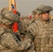 Headquarters, 10th Sustainment Brigade Soldiers earn their shoulder sleeve insignia for wartime service