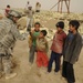 Soldiers tour schools under construction