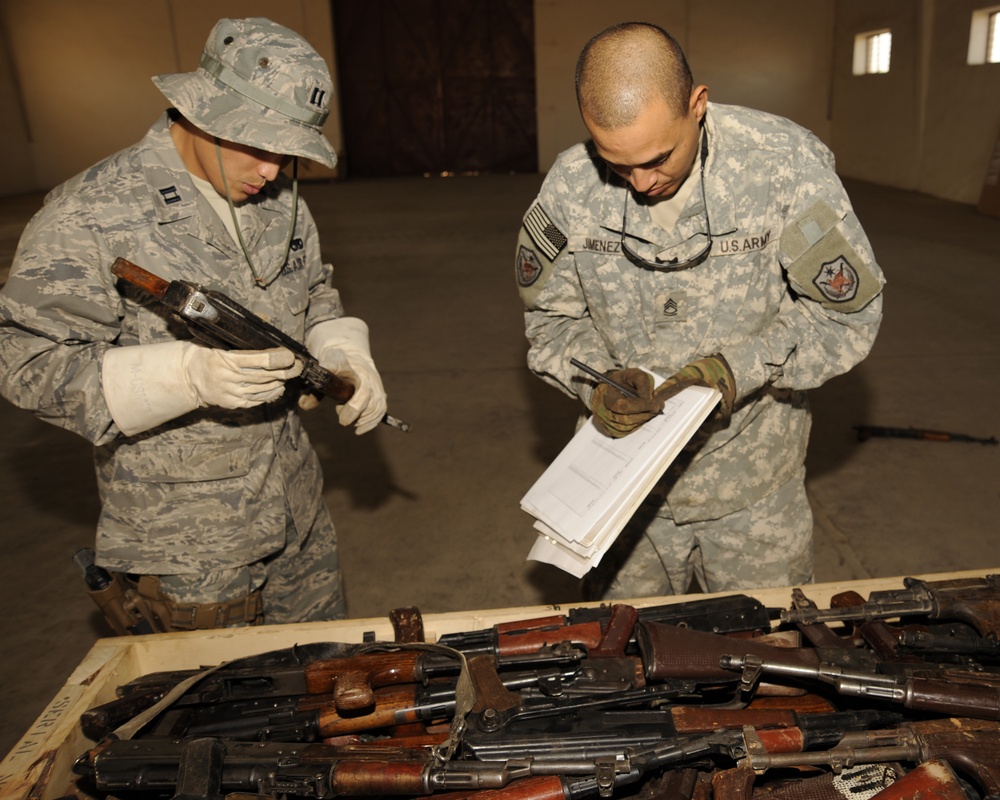Captured Enemy Weapons To Be Destroyed