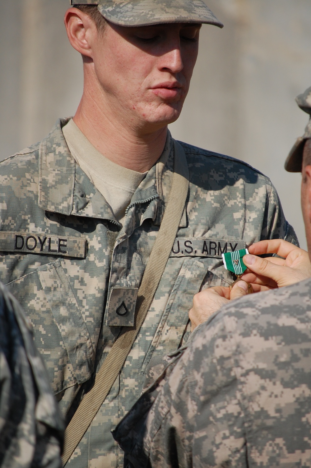 54th Engineer Battalion Soldiers Awarded the Purple Heart and Army Commendation Medal with Valor