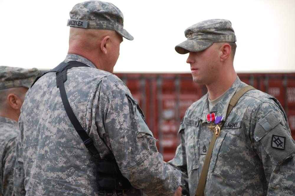 Combat Engineer Earns Bronze Star Medal