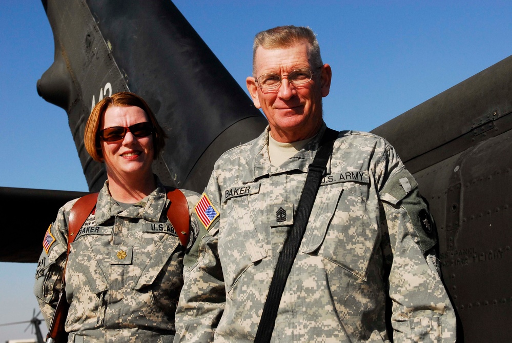 Task Force 34 Father and Daughter Serve Together in Combat