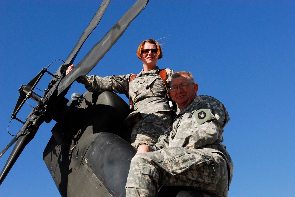 Task Force 34 Father and Daughter Serve Together in Combat