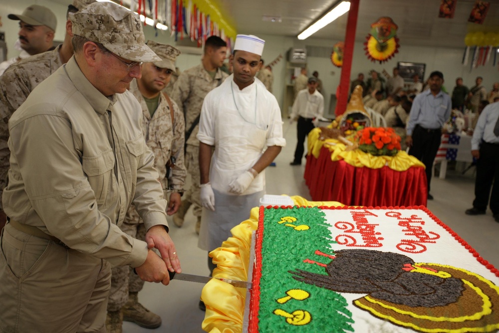Thanksgiving with the Secretary of the Navy
