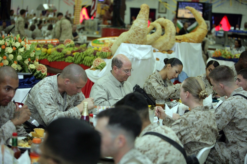 Thanksgiving with the Secretary of the Navy