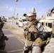 Secretary of the Navy speaks to soldiers at Camp Baharia