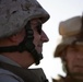 Secretary of the Navy speaks to soldiers at Camp Baharia