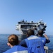 Rescue swimmers on USS Theodore Roosevelt