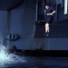 Rescue swimmers on USS Theodore Roosevelt