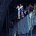 Rescue swimmers on USS Theodore Roosevelt