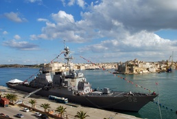 U.S. Navy in Malta Remembers the Past, Looks to the Future - Ceremony Celebrates 100th Great White Fleet Anniversary and long-standing international relationships with Malta aboard USS Barry