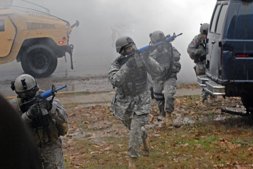 Special Forces Soldiers train support troops for combat