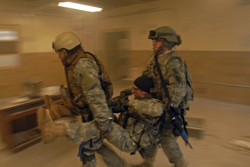 Special Forces Soldiers train support troops for combat