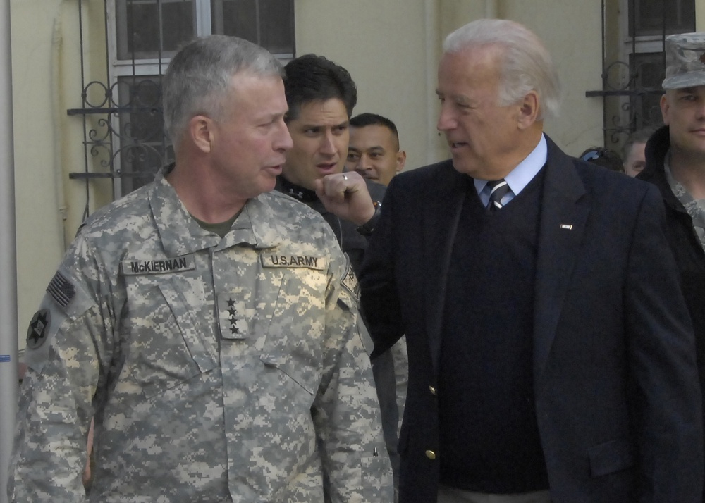 Vice President-elect Joe Biden Visits Headquarters International Security Assistance Force, Kabul, Afghanistan