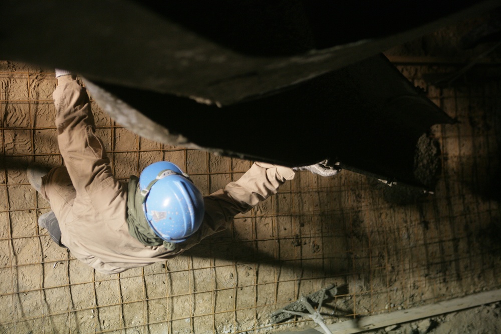 Work on the dining facility