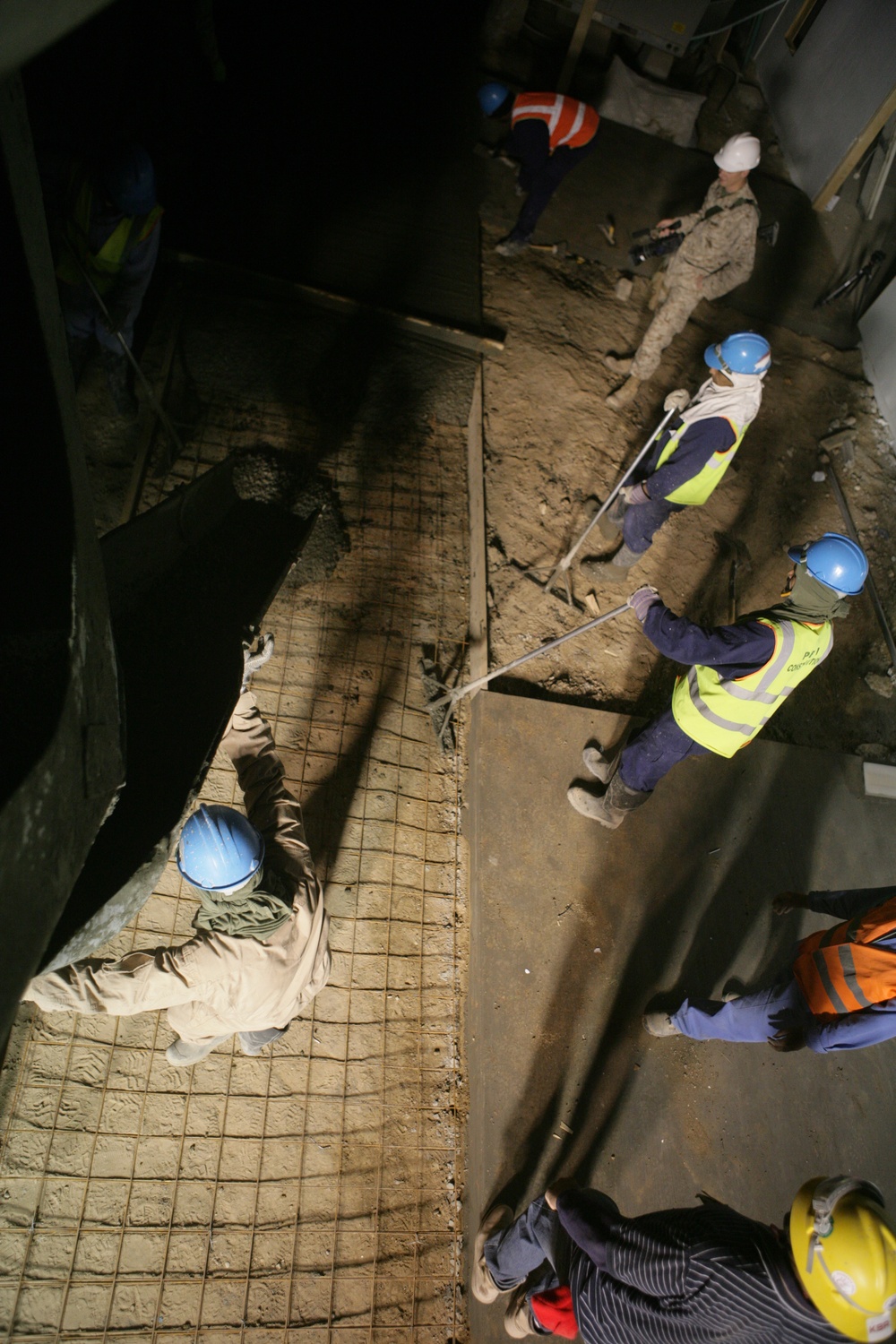 Work on the dining facility