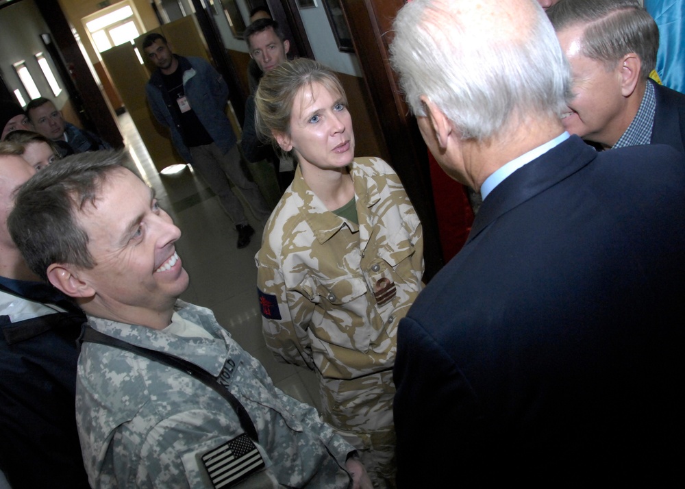 Vice President-elect Joe Biden Visits Headquarters International Security Assistance Force, Kabul, Afghanistan