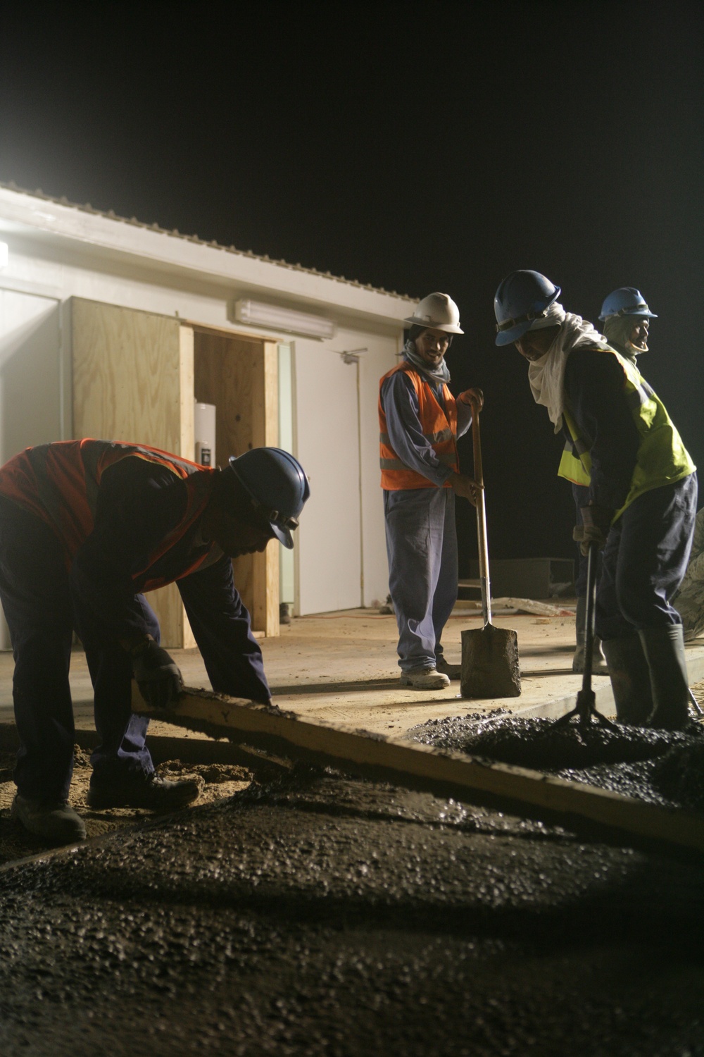 Work on the dining facility
