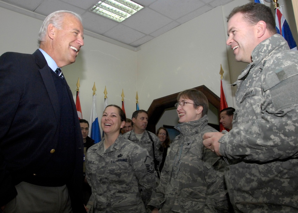 Vice President-elect Joe Biden Visits Headquarters International Security Assistance Force, Kabul, Afghanistan