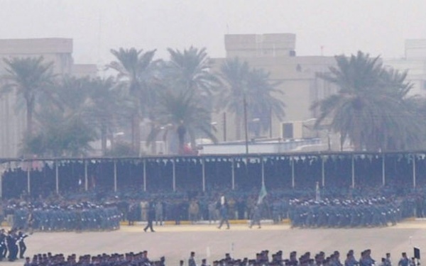 Paratroopers assist with security during National Police graduation ceremony