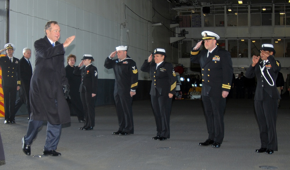 George H.W. Bush at Naval Station Norfolk