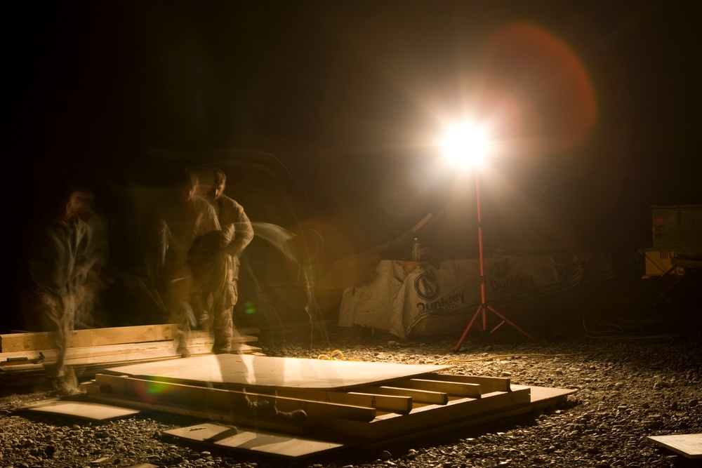 Work at Combat Outpost Iba