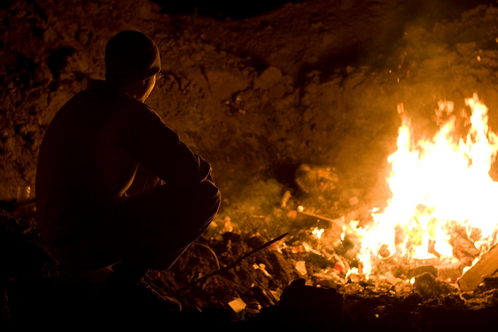 Work at Combat Outpost Iba