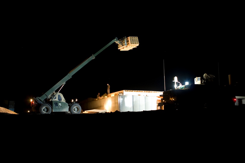 Work at Combat Outpost Iba